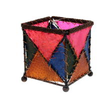 Leather Candleholder, 9х9см.,1м.(4/48)