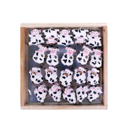 Cow Magnet in box SET, 3cm, (1/144)