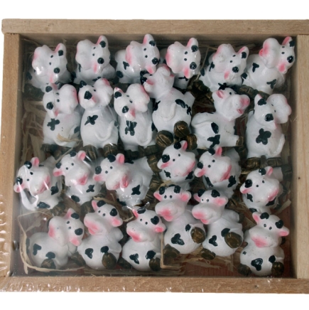 Cow Magnet in box SET, 3cm, (1/144)